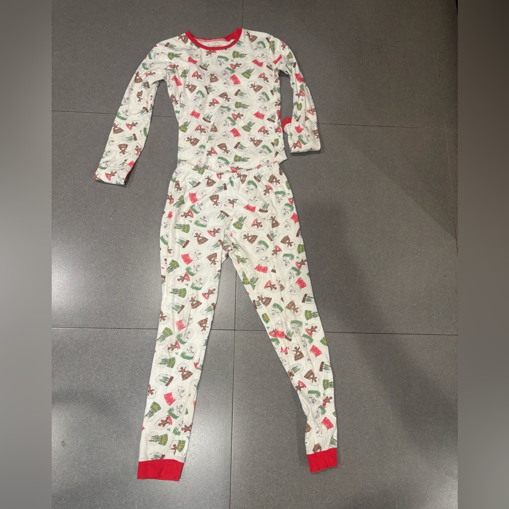 2- Burt's Bees Kids Holiday Trim Pajama Sets